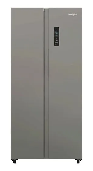 Холодильник WEISSGAUFF WSBS 410 Inverter NoFrost Dark Grey
