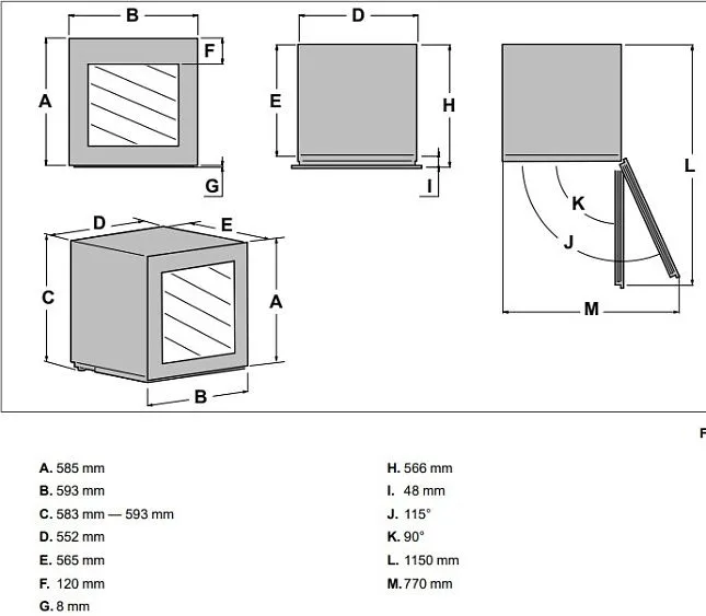Винный шкаф BERTAZZONI RWC60B4DNRP
