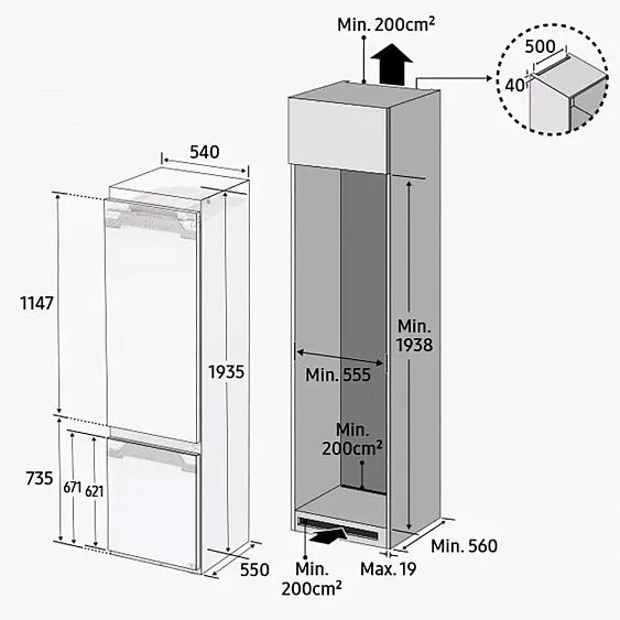 Холодильник SAMSUNG BRB30600FWW