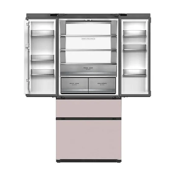 Холодильник TESLER RFD-517BI ROSE GLASS