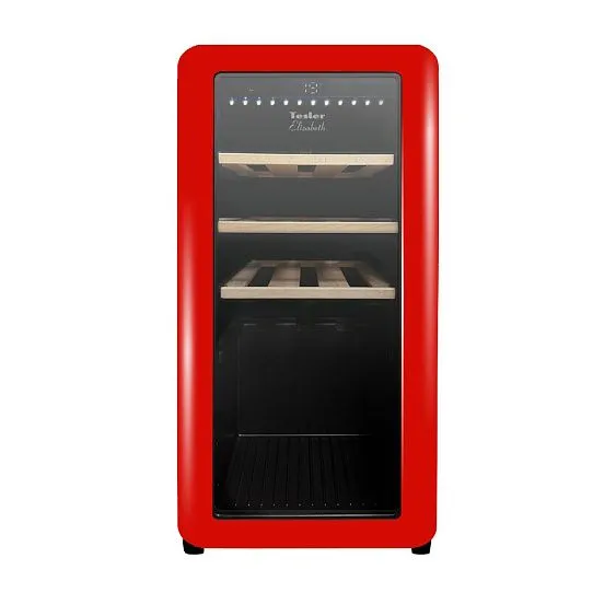 Винный шкаф TESLER CWC-188 RUBY RED LD