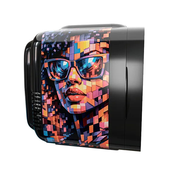 Мини-бар MEYVEL MD-04C3B-RGB с принтом женщина в очках-мозаика