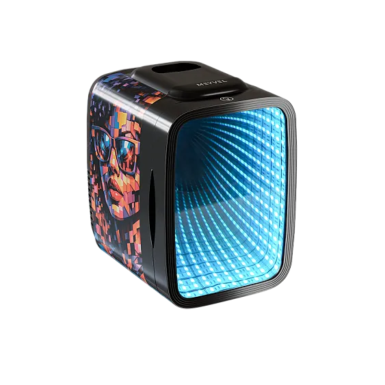 Мини-бар MEYVEL MD-04C3B-RGB с принтом женщина в очках-мозаика