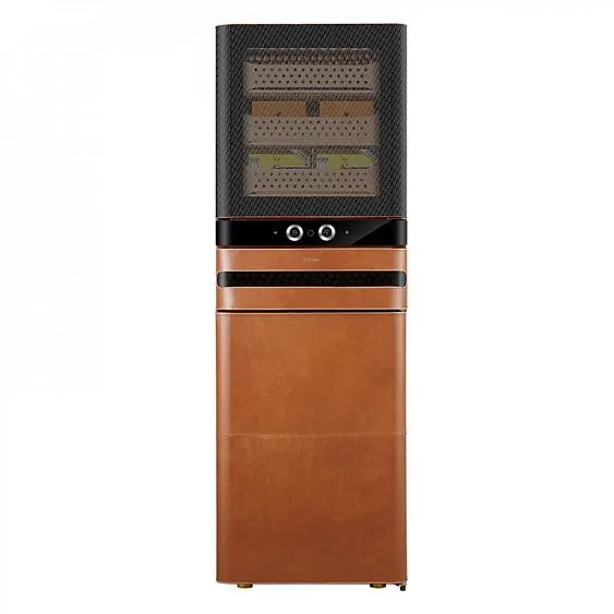 Сигарный шкаф AFIDANO L8 (Коньячная кожа)