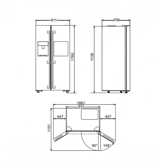 Холодильник KAISER KS 90500 RS N