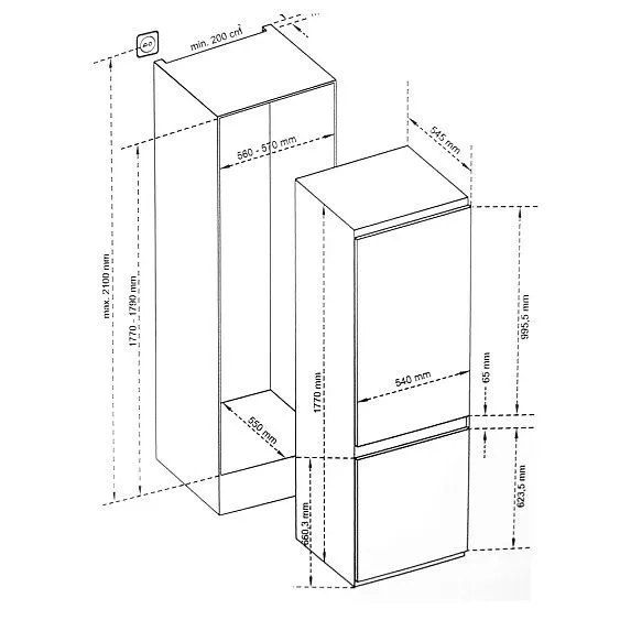 Холодильник SCANDILUX RFBI126
