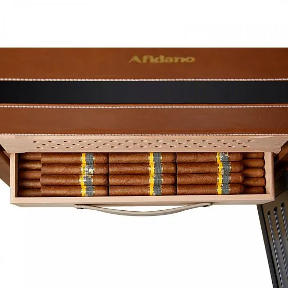 Сигарный шкаф AFIDANO L6 (Коньячная кожа)