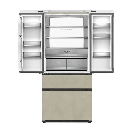 Холодильник TESLER RFD-517BI MARBLE BEIGE