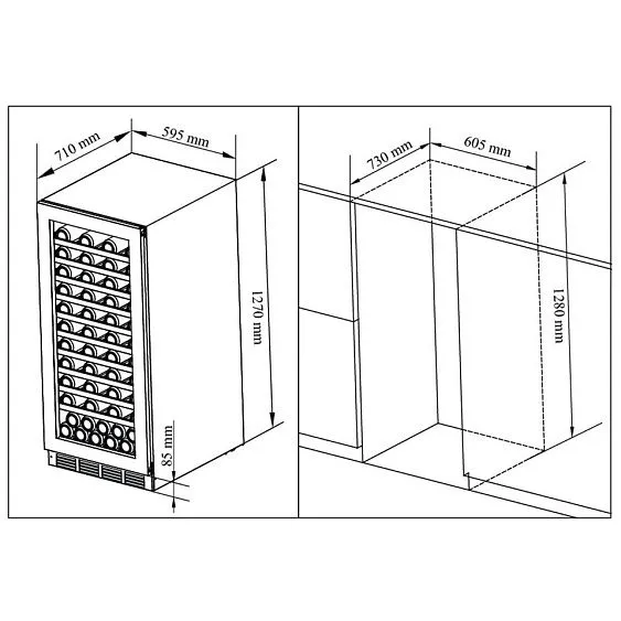 Винный шкаф Cavanova CV-120