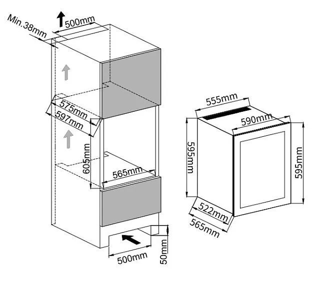 Винный шкаф MC WINE W35DB