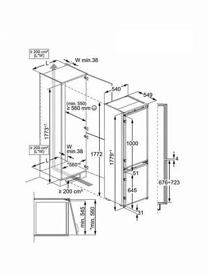 Холодильник ELECTROLUX E7TNGE18S