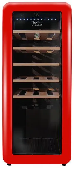 Винный шкаф TESLER CWC-248 RUBY RED LD