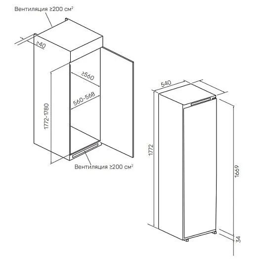 Холодильник KUPPERSBERG SRB 1781