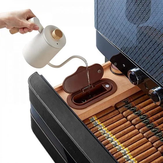 Сигарный шкаф AFIDANO L6 (Чёрный оникс)