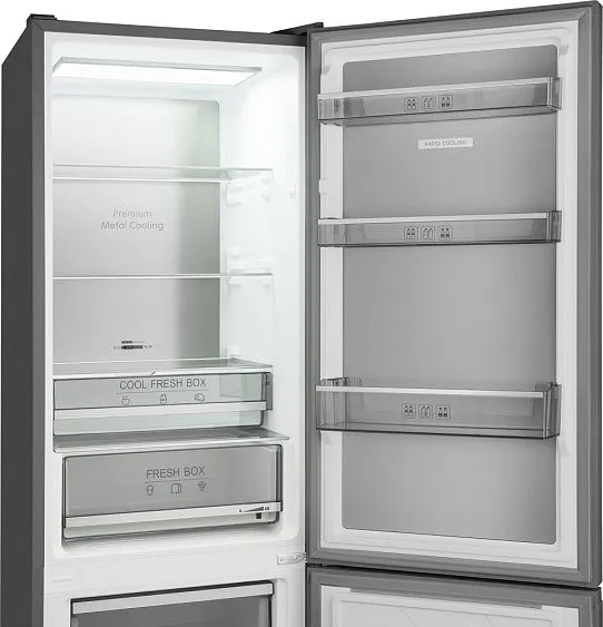 Холодильник WEISSGAUFF WRK 2000 Premium Total NoFrost Dark Grey