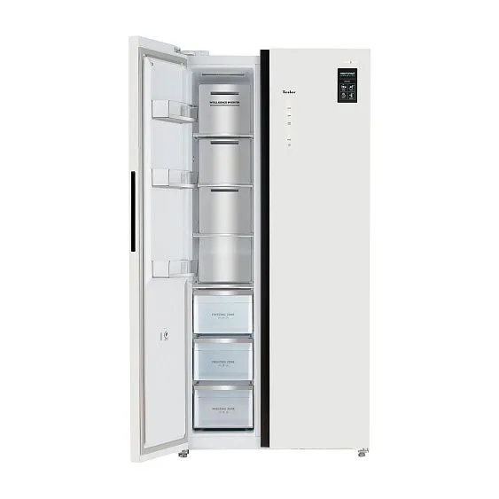 Холодильник TESLER RSD-537BI WHITE MATTE GLASS
