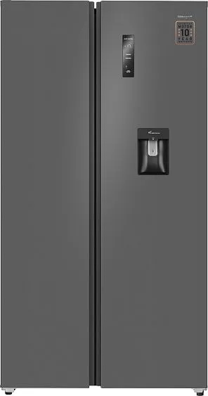 Холодильник WEISSGAUFF WSBS 590 Inverter NoFrost Water Dispenser Grey