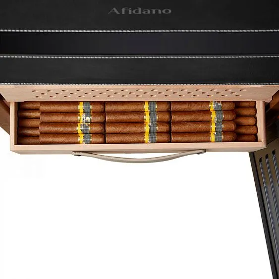 Сигарный шкаф AFIDANO L6 (Чёрный оникс)