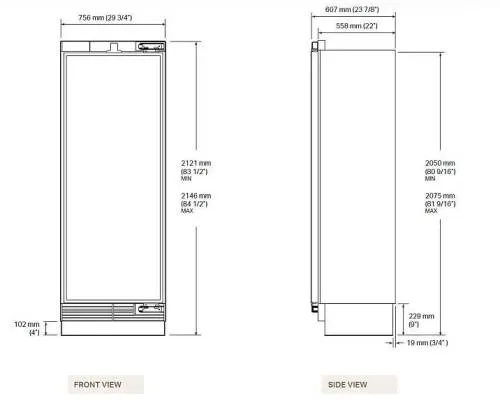 Холодильник SIGNATURE SKSCR3031P
