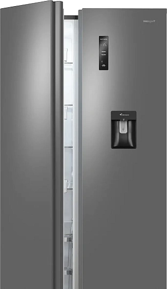 Холодильник WEISSGAUFF WSBS 590 Inverter NoFrost Water Dispenser Grey