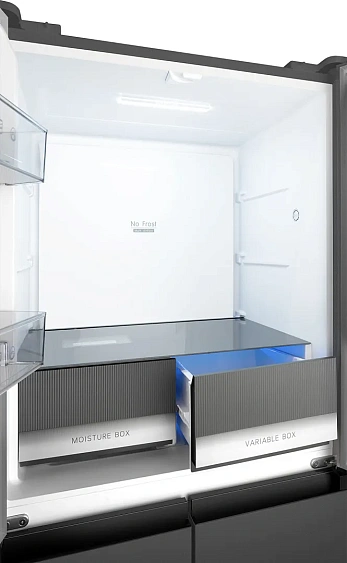 Холодильник WEISSGAUFF WCD 450 Dark Grey NoFrost Inverter