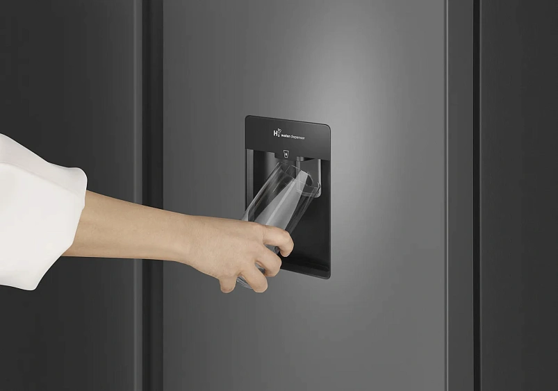 Холодильник WEISSGAUFF WSBS 590 Inverter NoFrost Water Dispenser Grey
