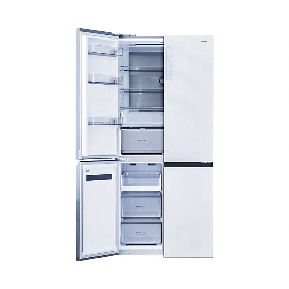 Холодильник CENTEK CT-1746 NF White Glass