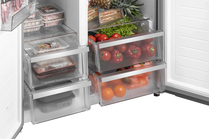 Холодильник WEISSGAUFF WSBS 590 Inverter NoFrost Water Dispenser White