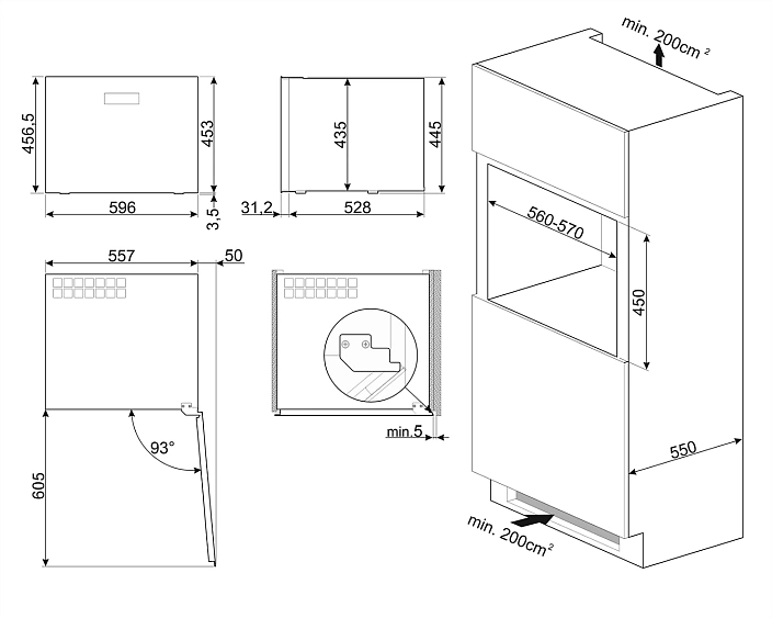 Винный шкаф SMEG CVI120B3E
