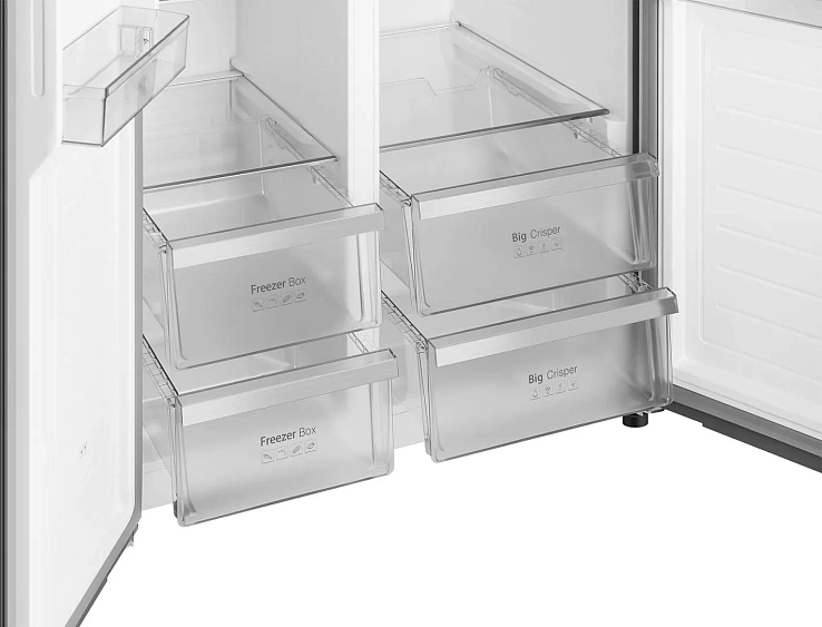 Холодильник WEISSGAUFF WSBS 590 Inverter NoFrost Water Dispenser White