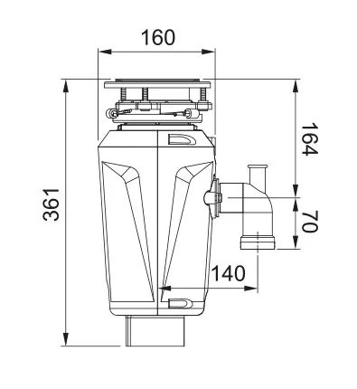 Измельчитель пищевых отходов FRANKE SLIM 50 (134.0715.098)