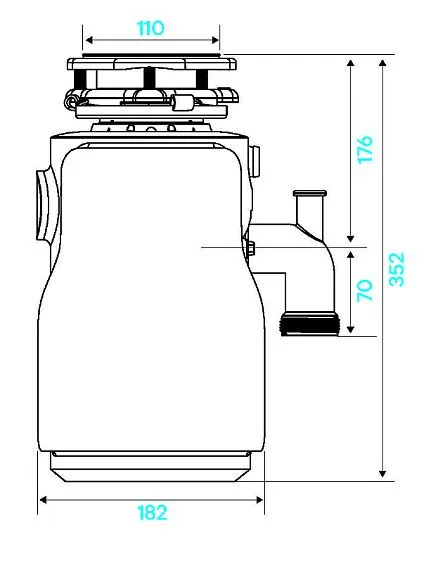 Измельчитель пищевых отходов KUCHENSTERN MuHLE 600