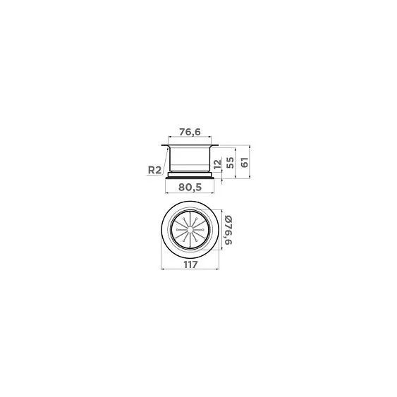 Сменная горловина для измельчителя OMOIKIRI NA-04-AB022 (4956727)