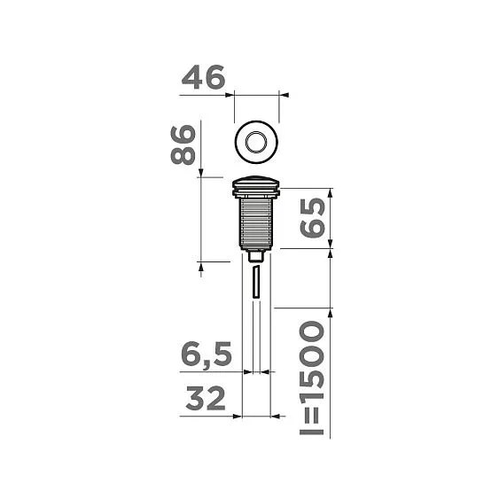 Пневматическая кнопка для измельчителя OMOIKIRI SW-01-G (4996043)