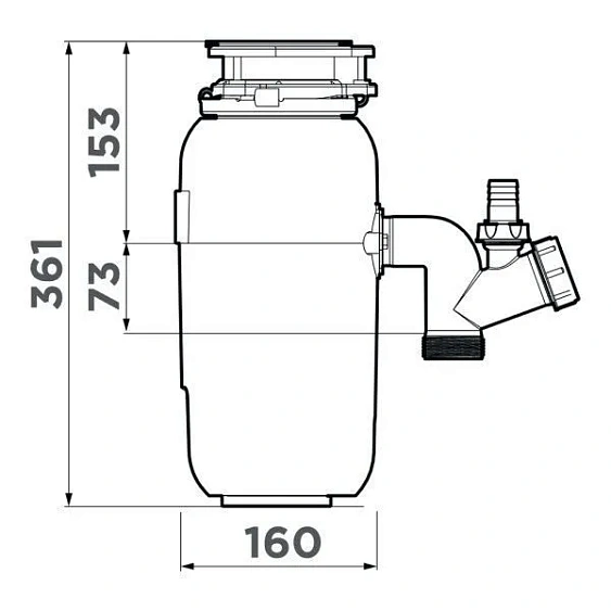 Измельчитель пищевых отходов OMOIKIRI NAGARE LIGHT (4995057)