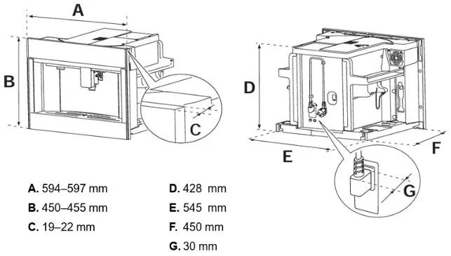 Кофемашина BERTAZZONI CM45MOD2WTB