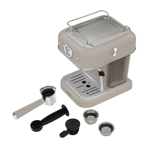 Кофеварка TESLER ECM-245 SAND GREY