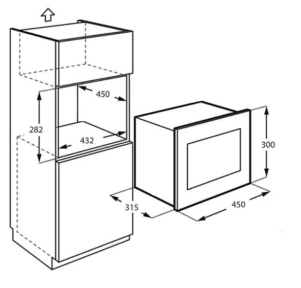 Микроволновая печь MONSHER MMH 1015 Noir