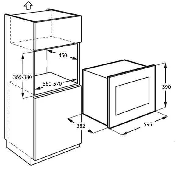 Микроволновая печь MONSHER MMH 1525 Noir