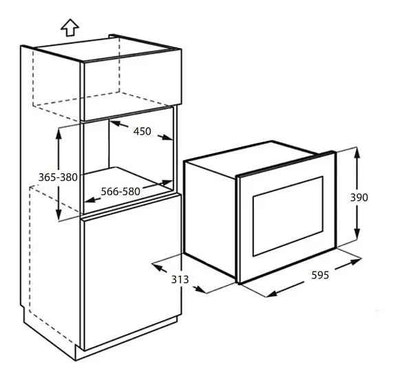 Микроволновая печь MONSHER MMH 1120 Noir
