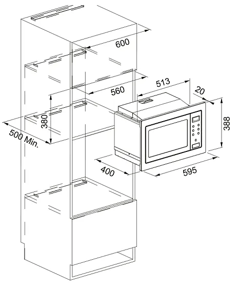 Микроволновая печь FRANKE FSM 25 MW XS (131.0627.471)