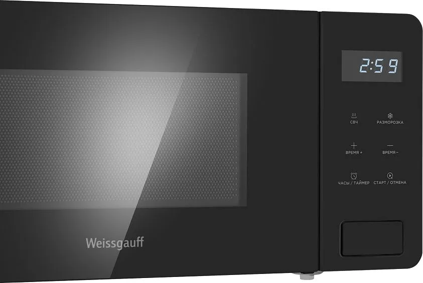 Микроволновая печь WEISSGAUFF MWO-150 Black Glass