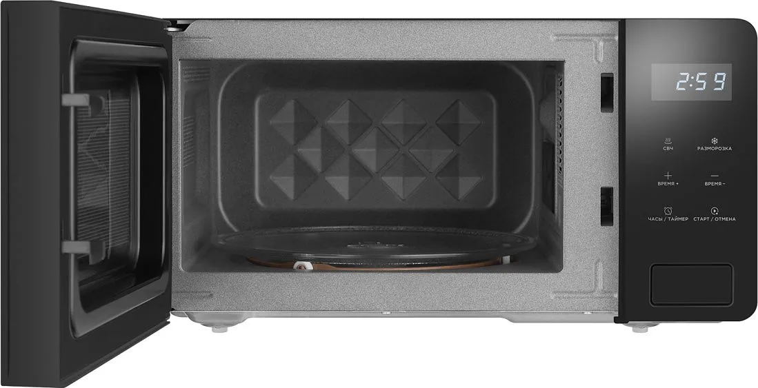 Микроволновая печь WEISSGAUFF MWO-150 Black Glass