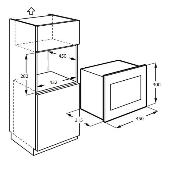 Микроволновая печь MONSHER MMH 1115 Noir