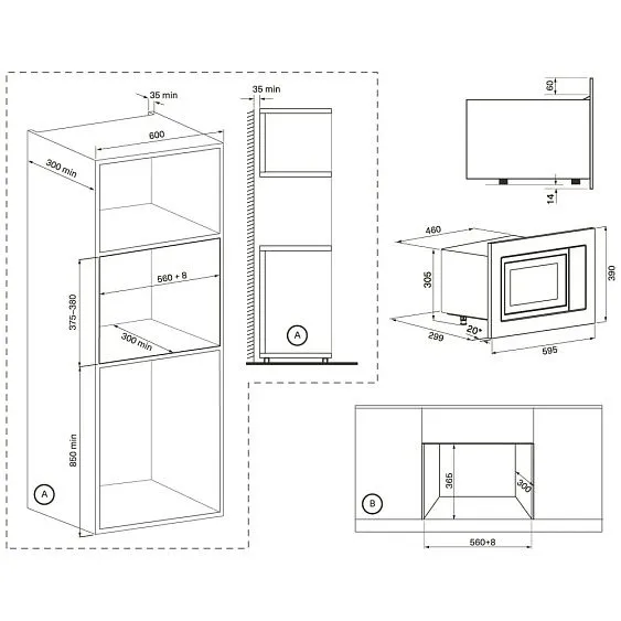 Микроволновая печь KRONA WINDEN 60 BL