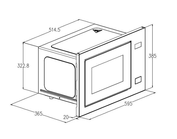 Микроволновая печь MONSHER MMH 1025 Noir