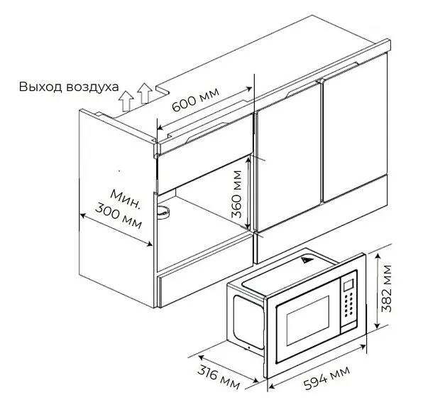 Микроволновая печь CANDY CMXBDG207B