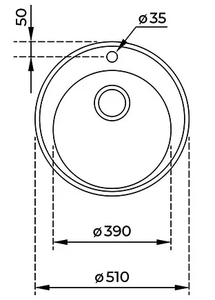 Кухонная мойка TEKA CENTROVAL 510 POLISHED (10111903)
