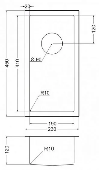 Кухонная мойка EMAR EMB-126A PVD Nano Golden