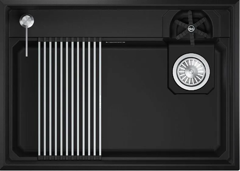 Кухонная мойка GRANULA 7308R черный